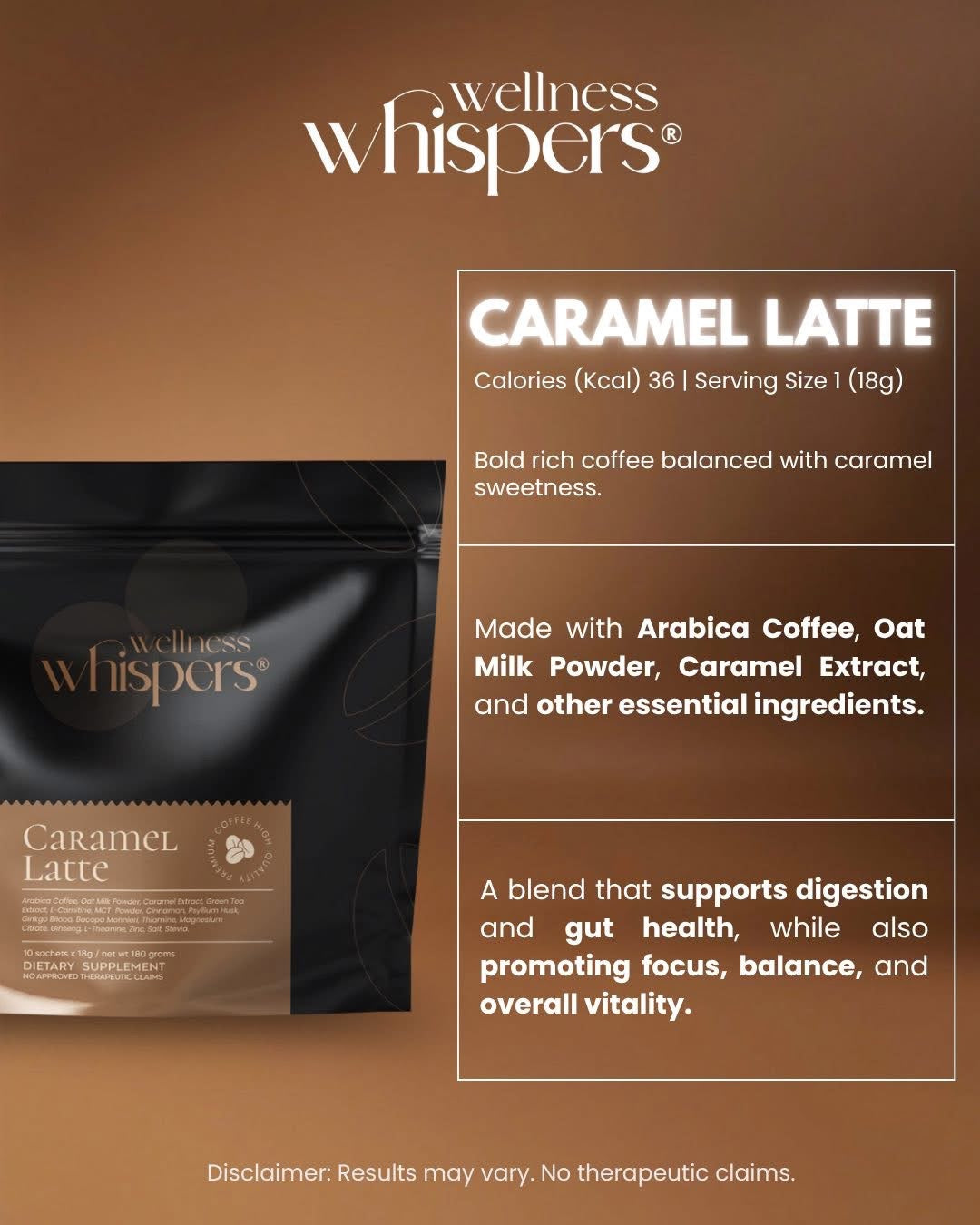 Wellness Whispers Caramel Latte