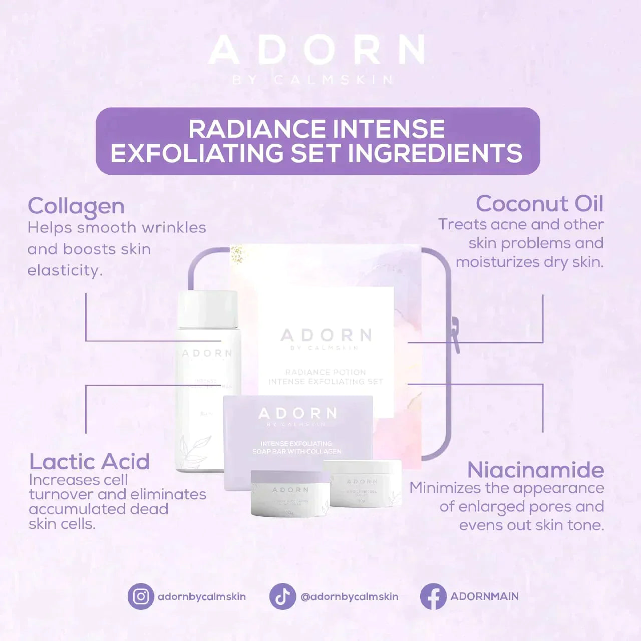 ADORN by Calm Skin Radiance Intense Exfoliating Set - Astrid & Rose