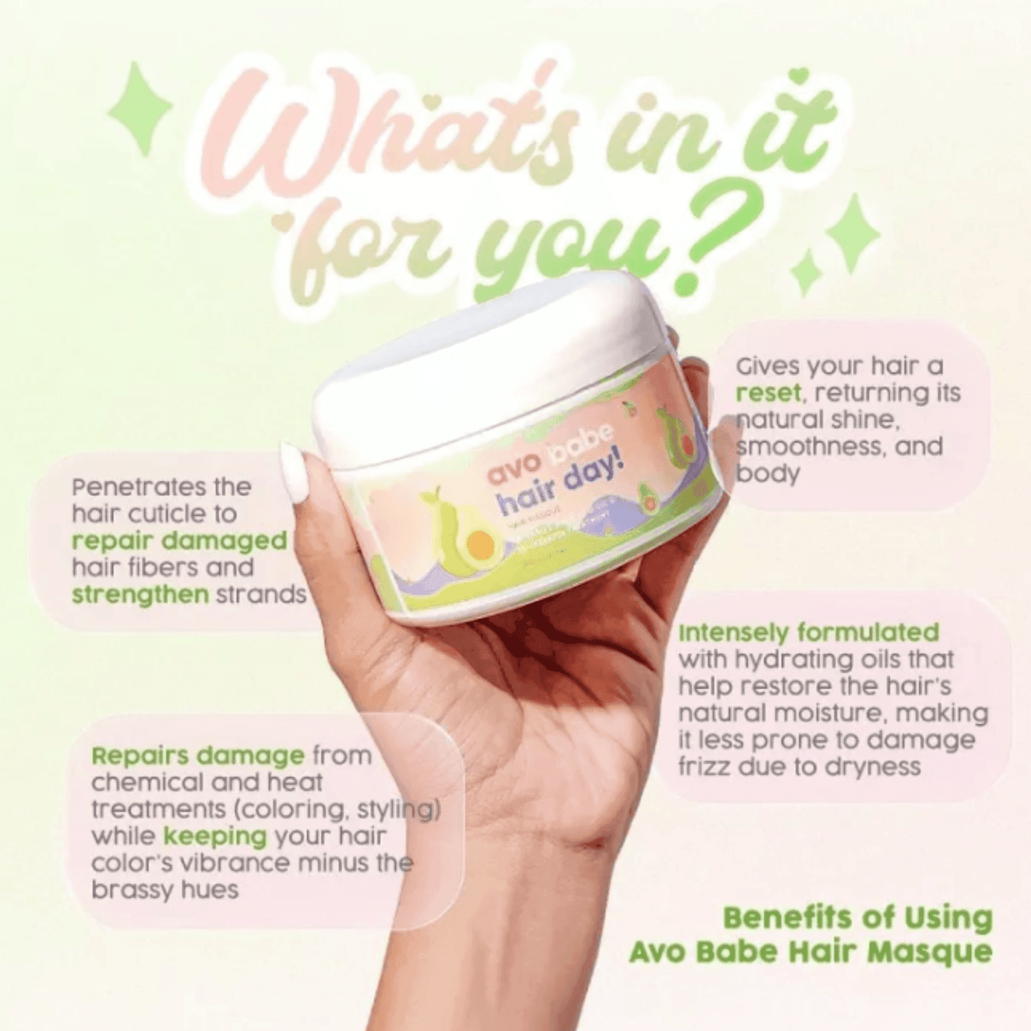Babe Formula Avo Babe Hair Masque Sachet - Astrid & Rose