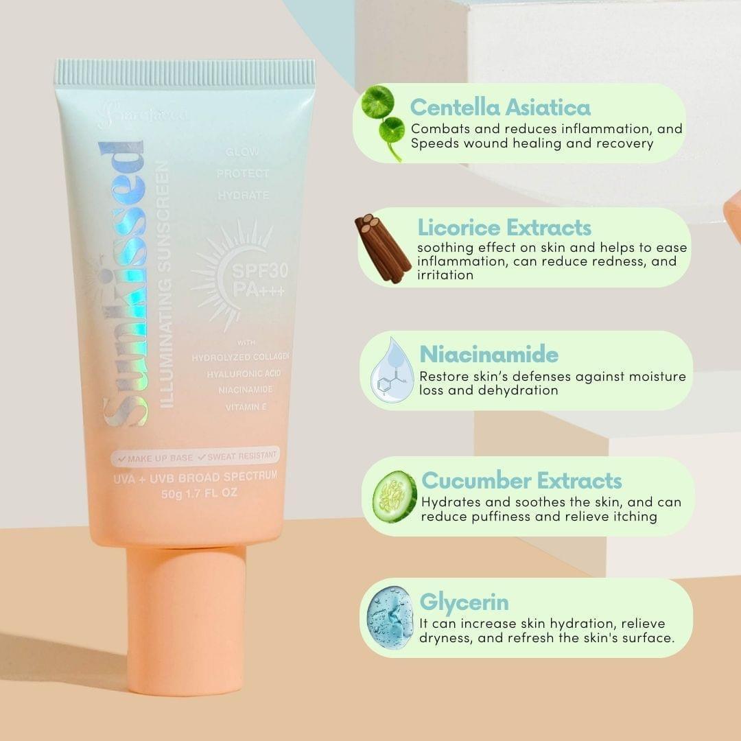 Barefaced Sunkissed Illuminating Sunscreen SPF 30 PA+++ - Astrid & Rose