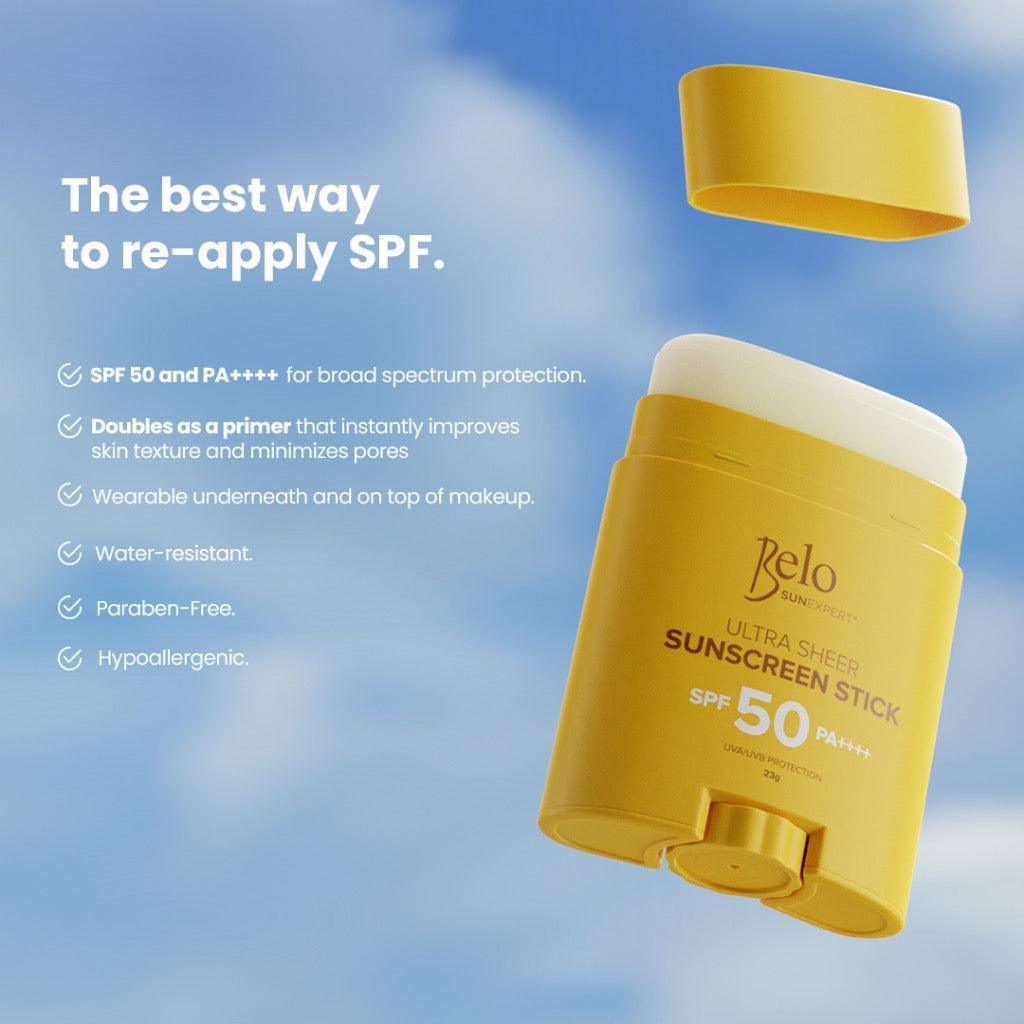 Belo SunExpert Ultra Sheer Sunscreen Stick - Astrid & Rose