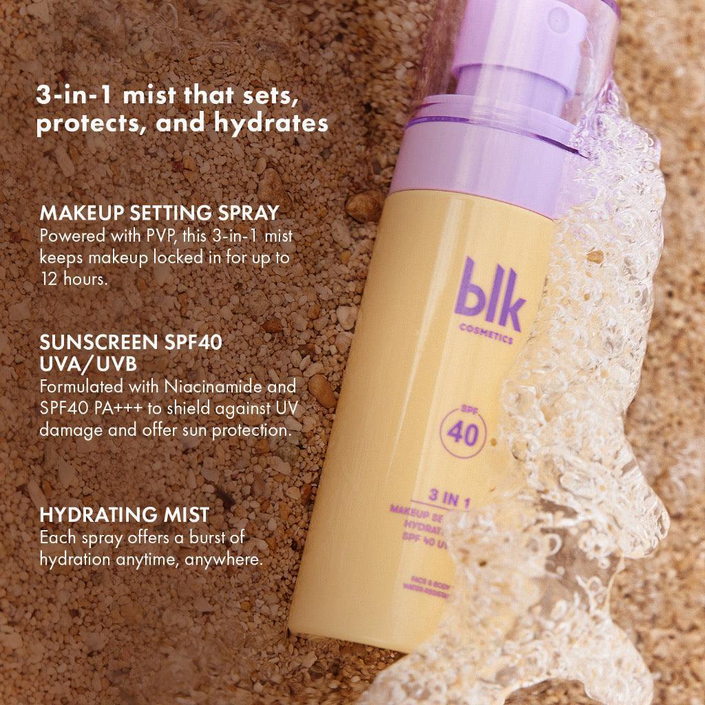 blk cosmetics Fresh 3in1 Makeup Setting Spray & Hydrating Mist SPF 40 UVA/UVB - Astrid & Rose
