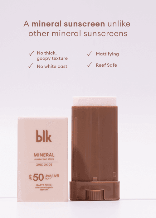 blk cosmetics universal mineral sunscreen primer stick 15g - Astrid & Rose