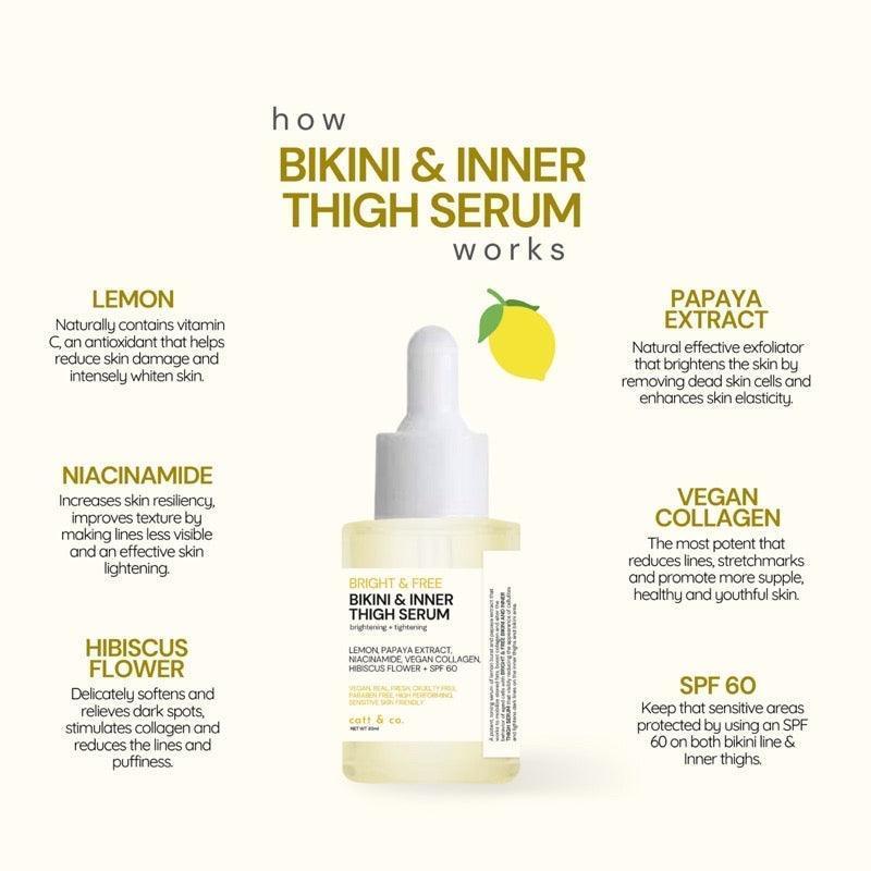Catt & Co Bright & Free Bikini & Inner Thigh Serum 30ml - Astrid & Rose