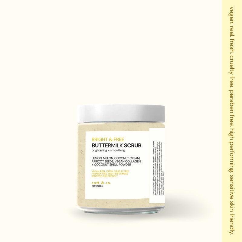 Catt & Co Bright & Free Buttermilk Scrub - Astrid & Rose