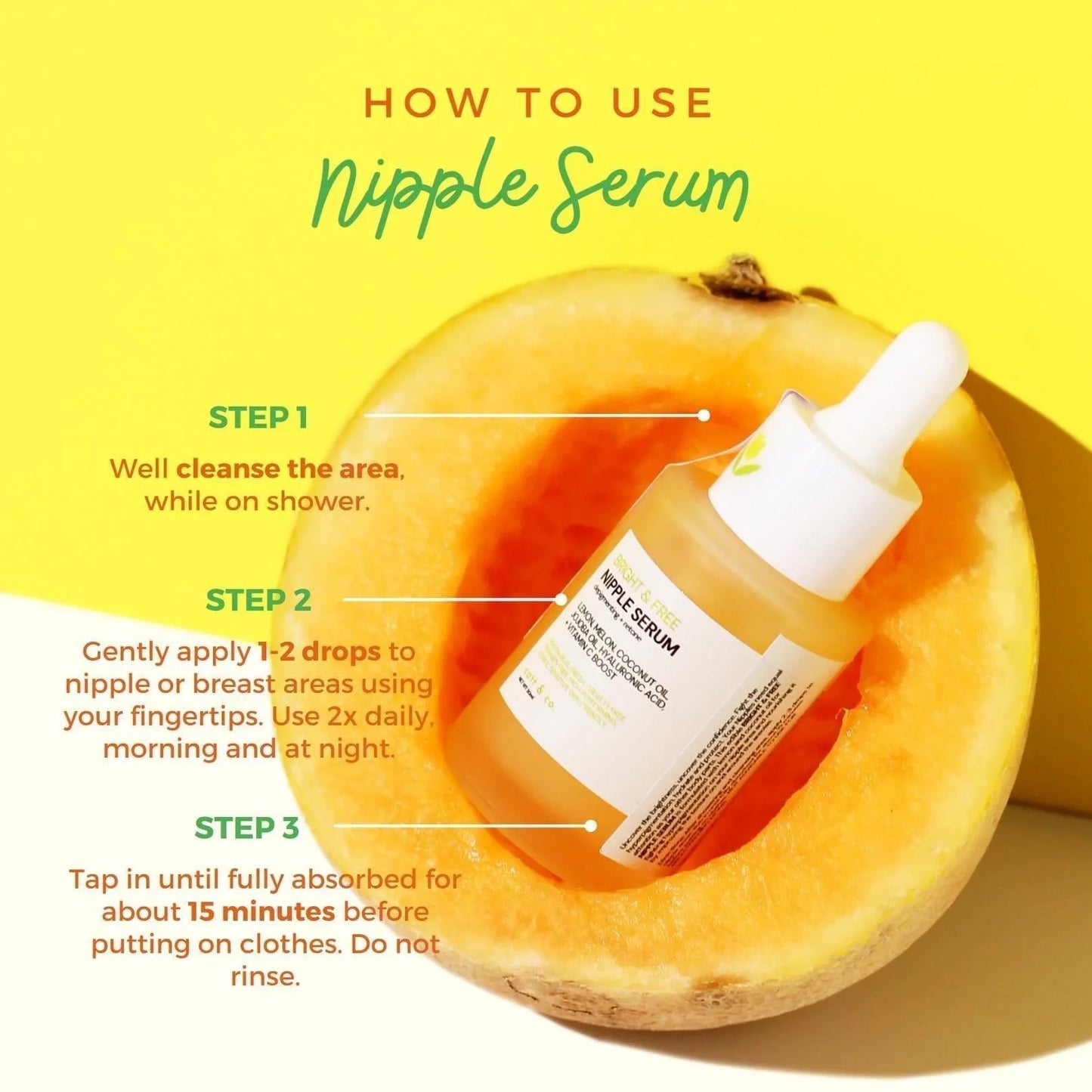 Catt & Co Bright & Free Nipple Serum 30ml - Astrid & Rose