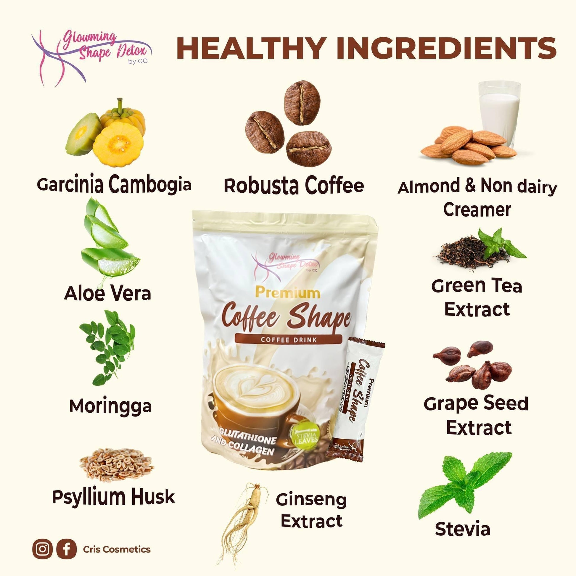 Coffee Shape Glowming Shape Detox - Astrid & Rose