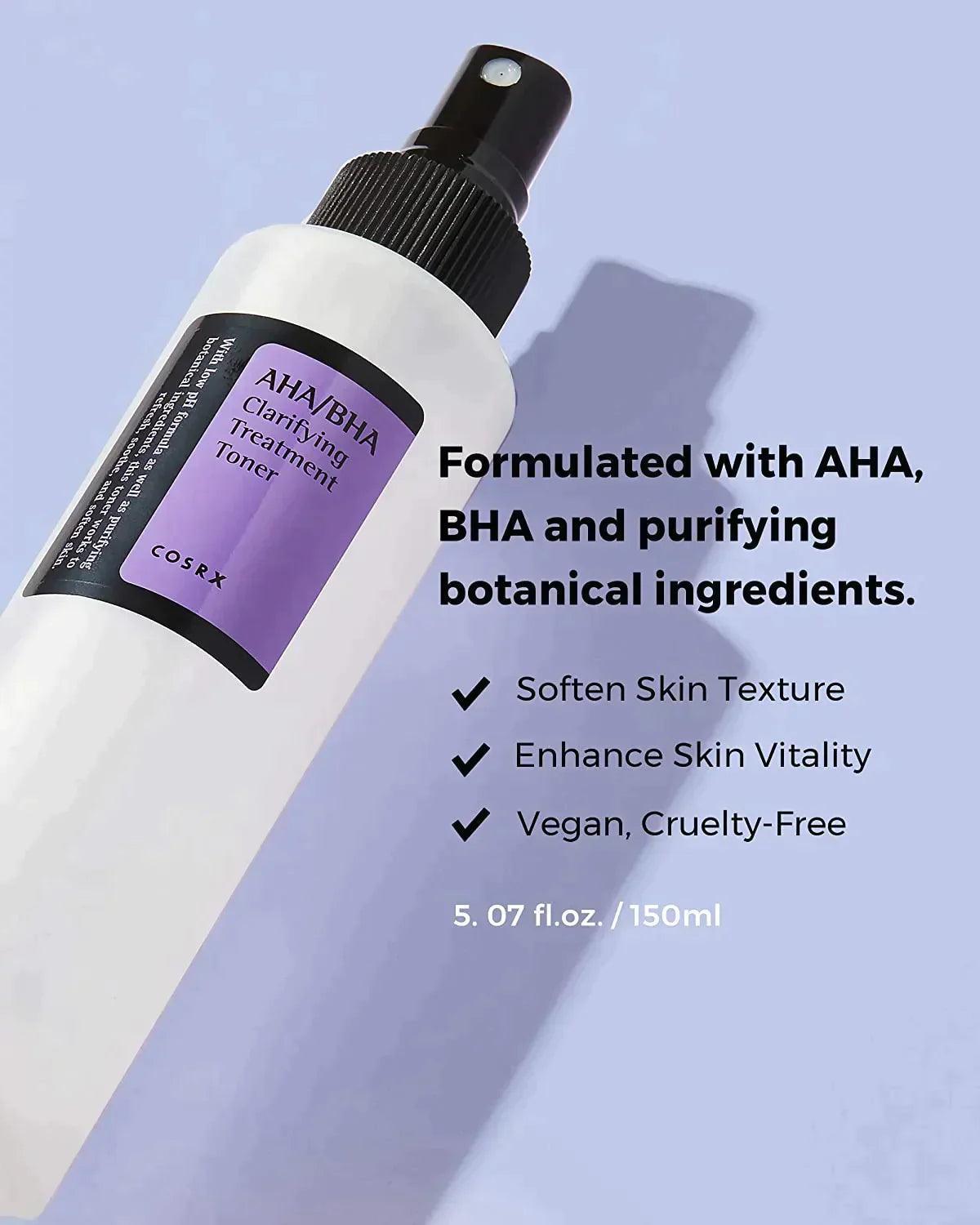 Cosrx AHA/BHA Clarifying Treatment Toner - Astrid & Rose
