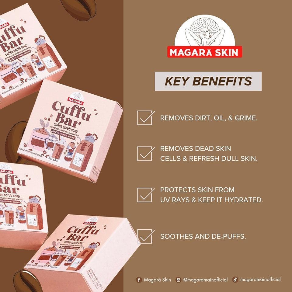 Cuffu Bar 3in1 Coffee Scrub Soap by Magarā Skin - Astrid & Rose