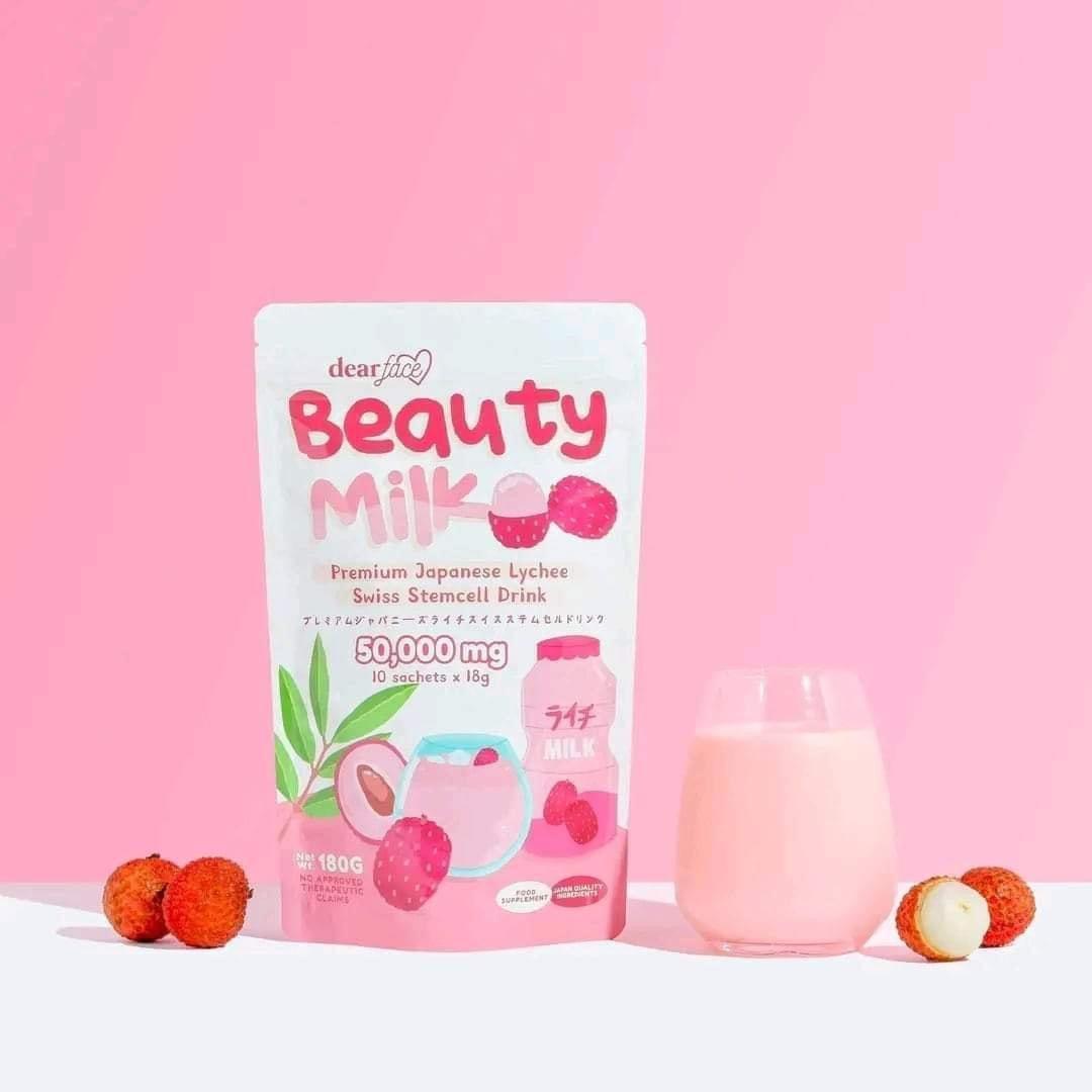 Dear Face Beauty Milk Premium Japanese Lychee Swiss Stemcell Drink - Astrid & Rose