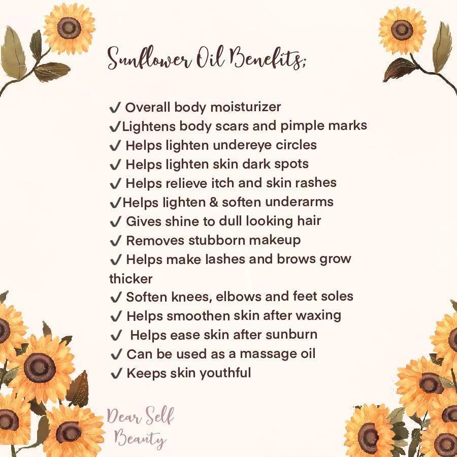 Dear Self Beauty Sunflower Oil 100ml - Astrid & Rose