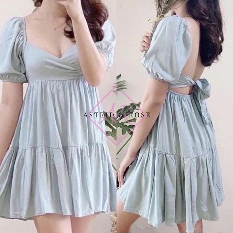 Dress - Althea in White - Astrid & Rose