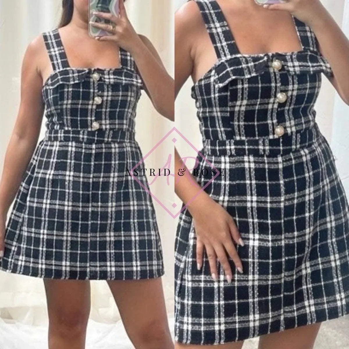 Dress - Brittany in Black - Astrid & Rose
