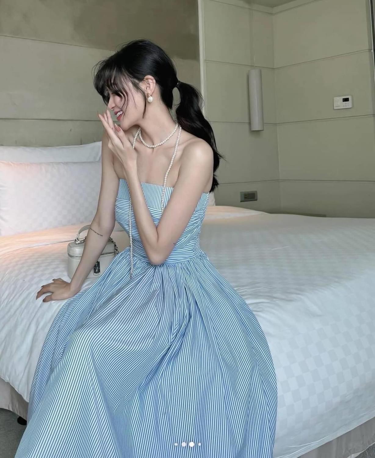Dress - Cindy in Blue - Astrid & Rose