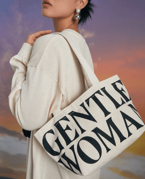 Gentlewoman Canvas Shoulder Bag - Astrid & Rose