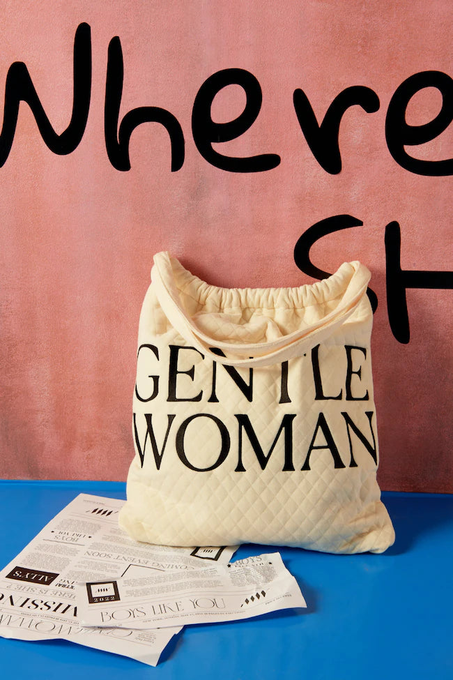 Gentlewoman Oh Boy Tote in Cream - Astrid & Rose