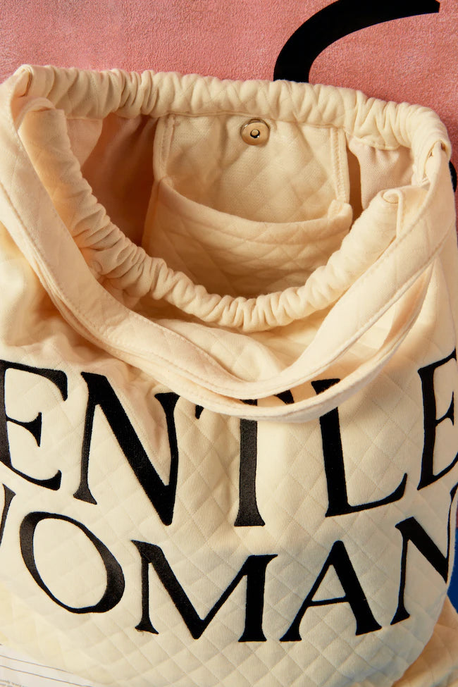 Gentlewoman Oh Boy Tote in Cream - Astrid & Rose