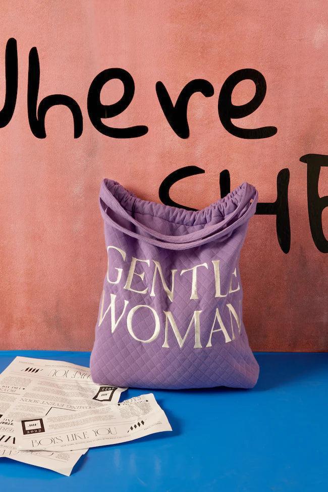 Gentlewoman Oh Boy Tote in Purple - Astrid & Rose