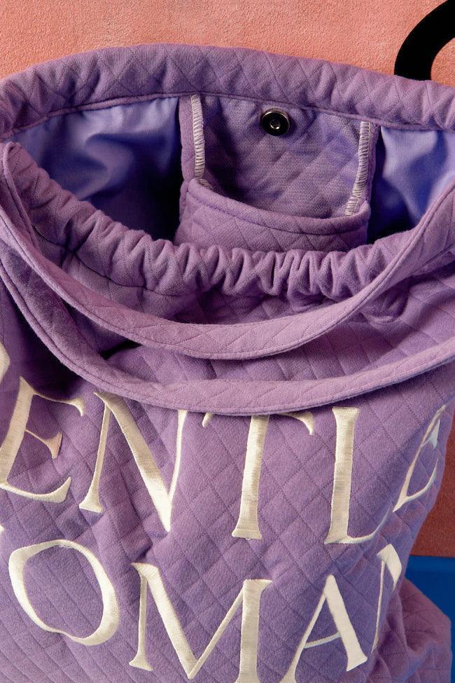 Gentlewoman Oh Boy Tote in Purple - Astrid & Rose
