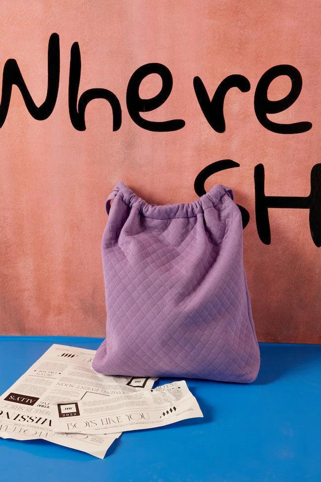 Gentlewoman Oh Boy Tote in Purple - Astrid & Rose