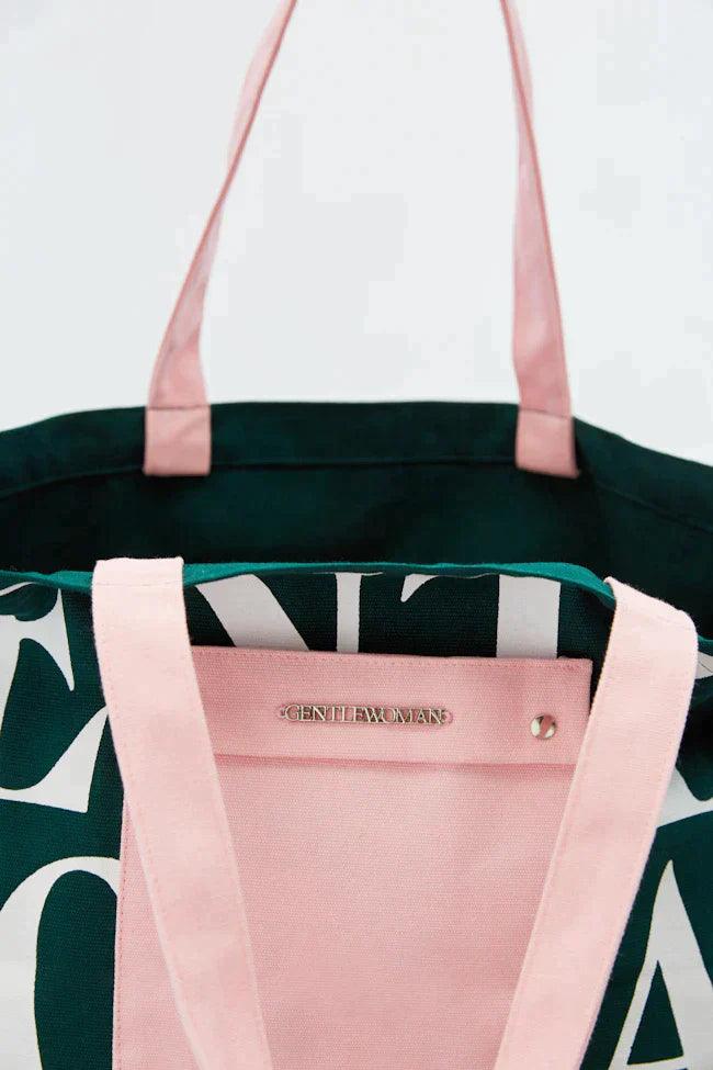 Gentlewoman Painted Wall Tote in Green - Astrid & Rose