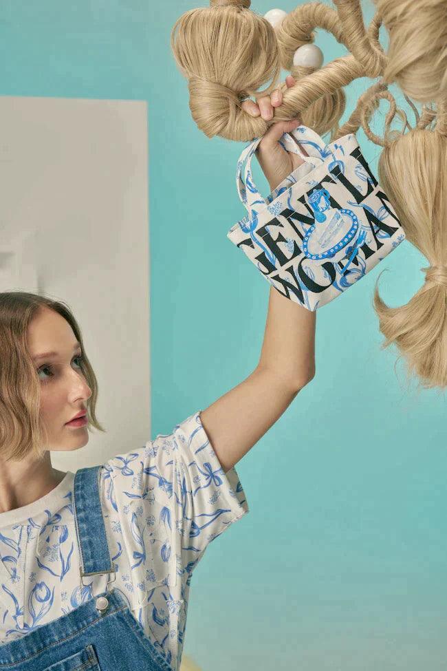 Gentlewoman Sprinkle Lapis Tulip Micro Tote - Astrid & Rose