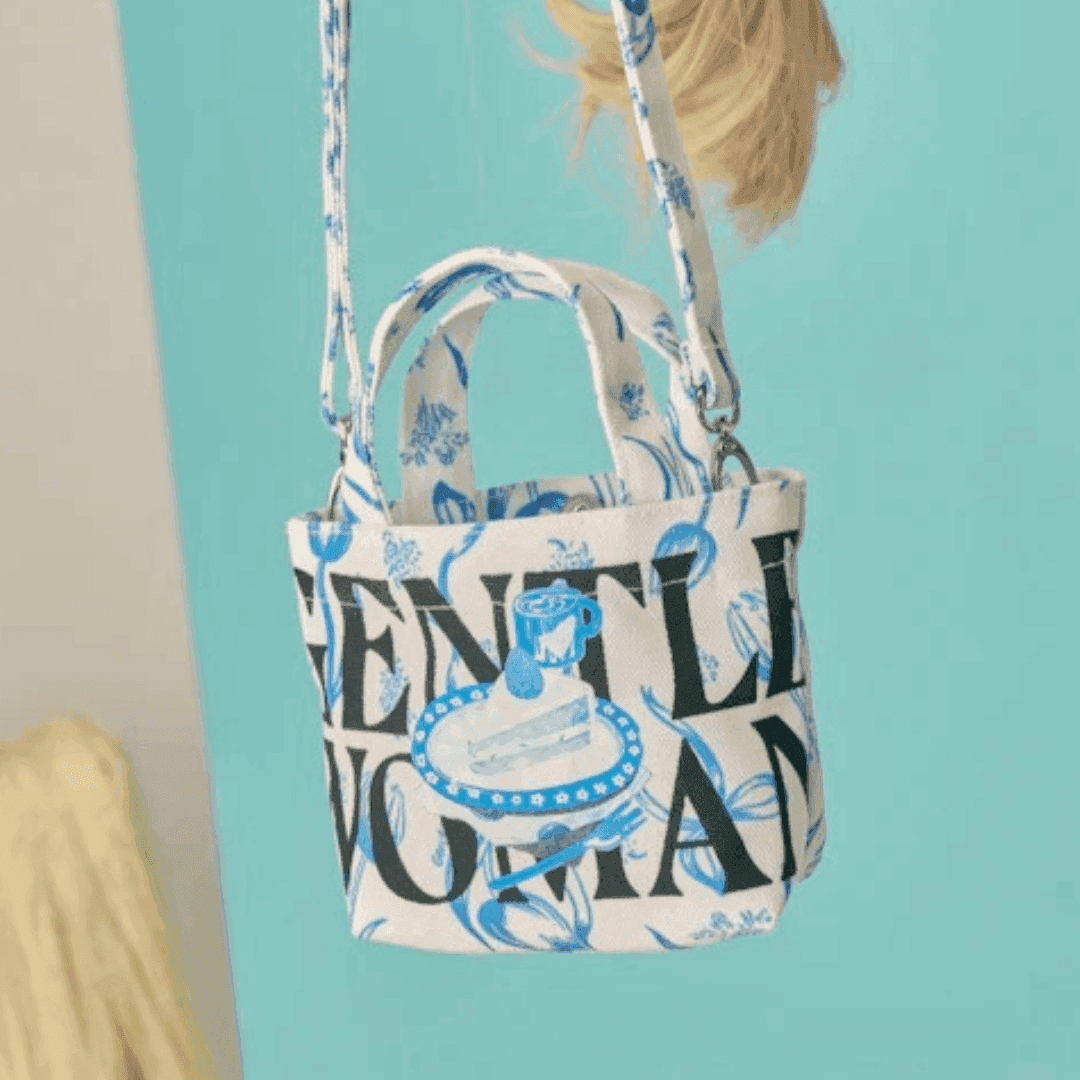 Gentlewoman Sprinkle Lapis Tulip Micro Tote - Astrid & Rose