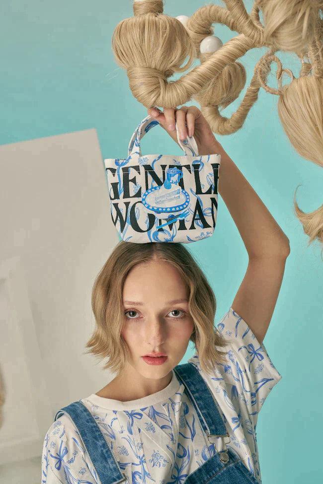 Gentlewoman Sprinkle Lapis Tulip Micro Tote - Astrid & Rose