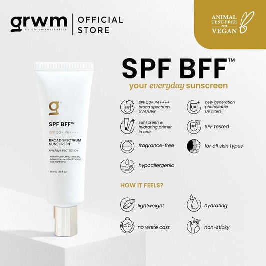 GRWM Cosmetics SPF BFF 50+ PA++++ Sunscreen - Astrid & Rose