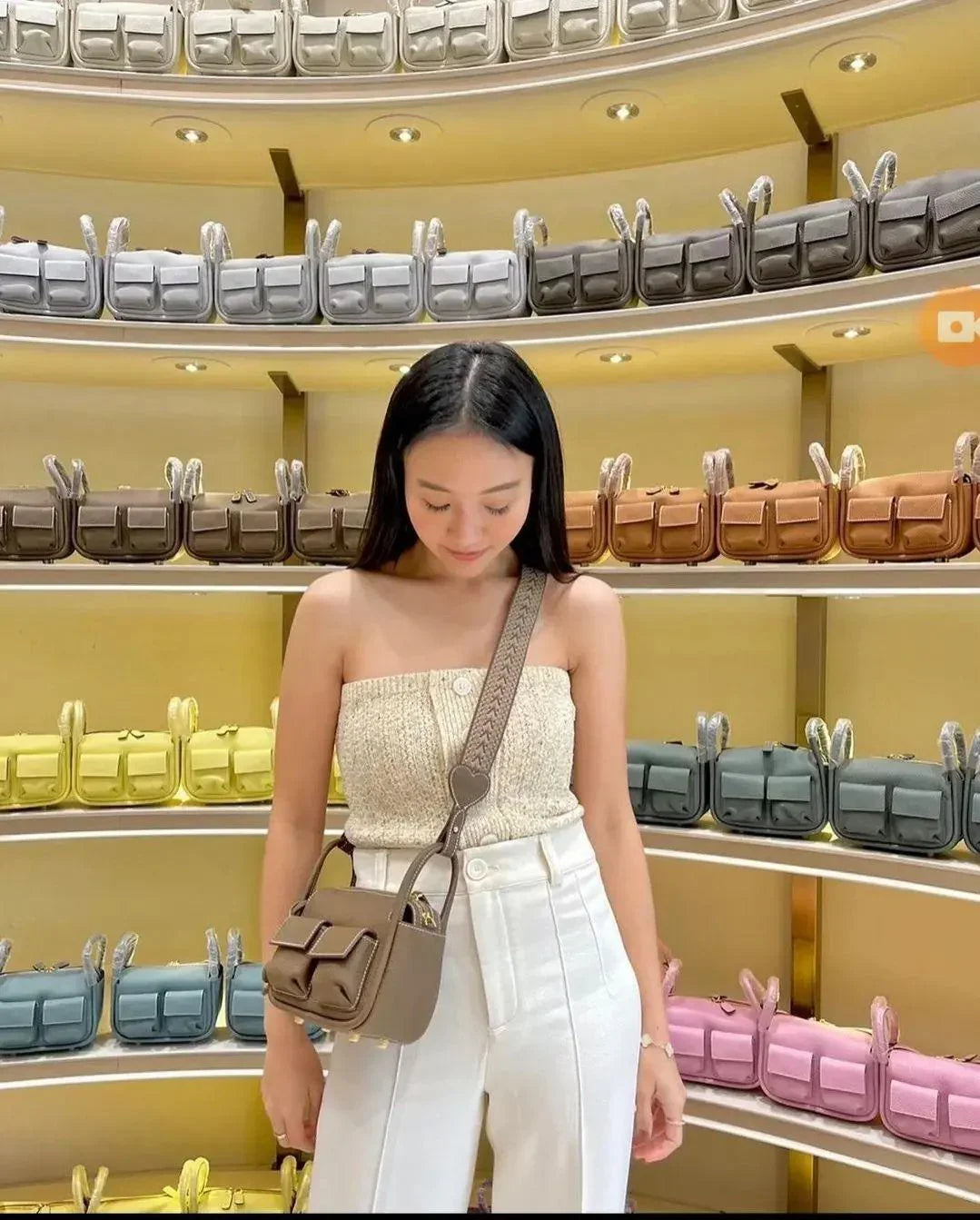 House of Little Bunny Mini Brick PU in Tan Taupe - Astrid & Rose