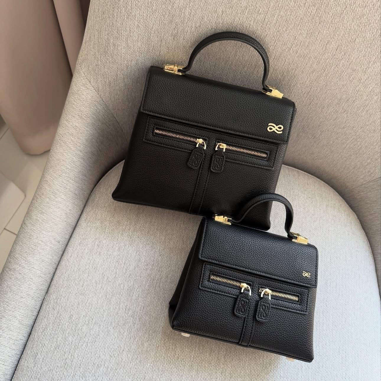 House of Little Bunny Mini Clara PU in Black - Astrid & Rose