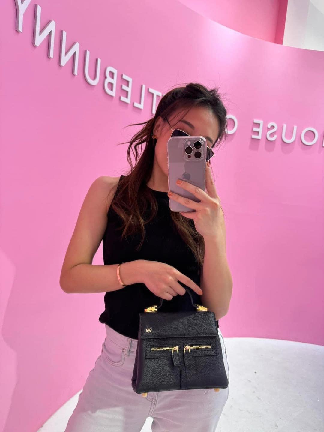 House of Little Bunny Mini Clara PU in Black - Astrid & Rose