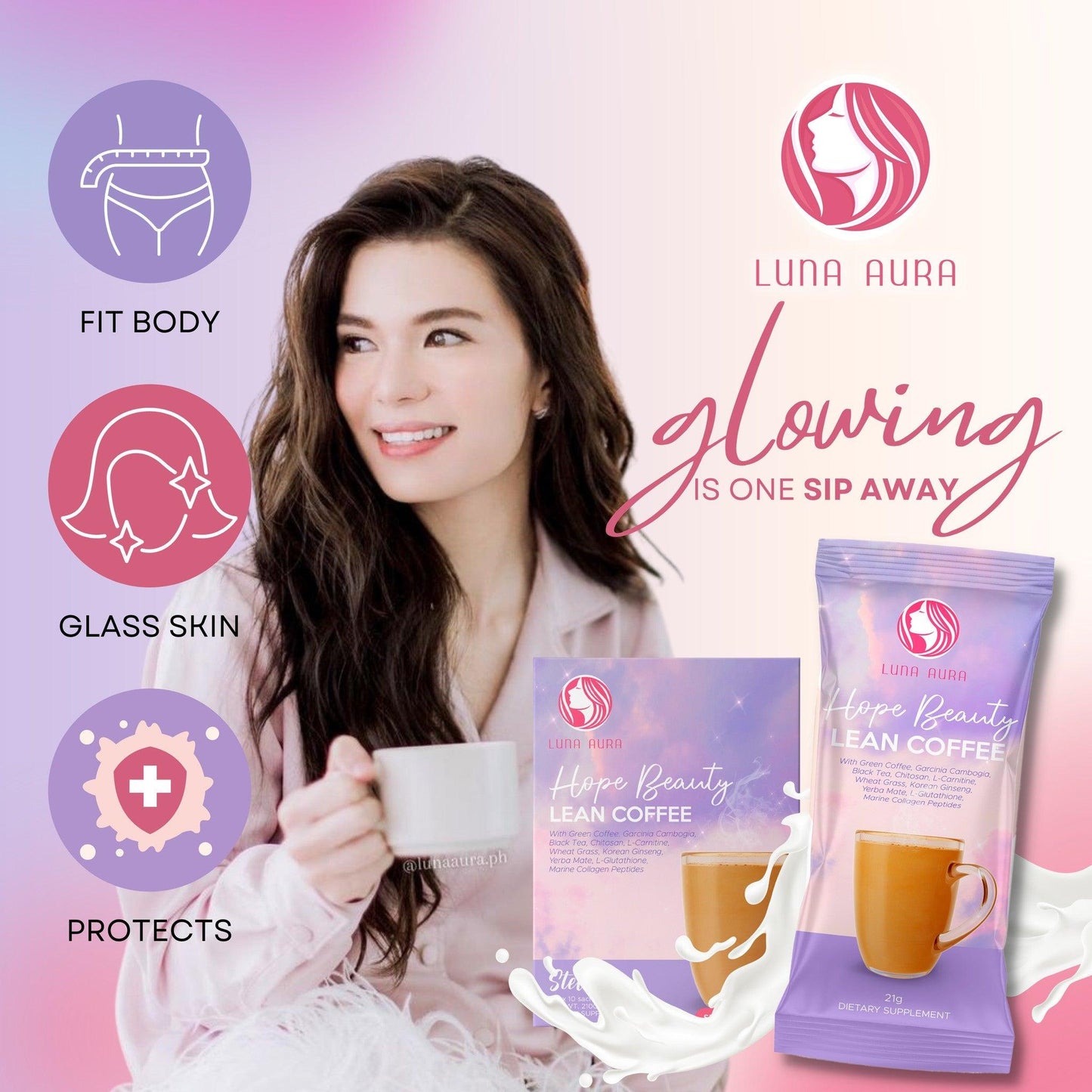 Luna Aura Hope Beauty Lean Coffee (PREORDER) - Astrid & Rose