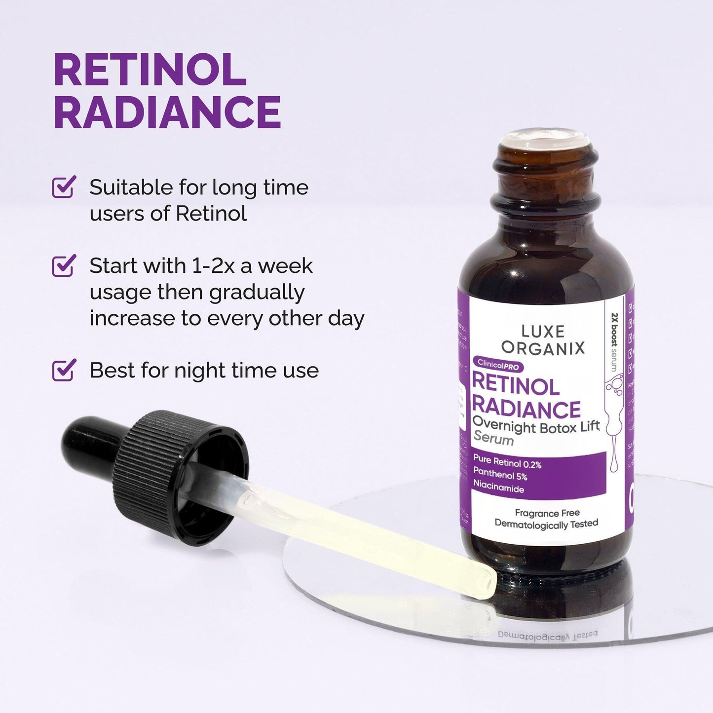 Luxe Organix Clinical Pro Retinol Radiance Serum 30ml - Astrid & Rose