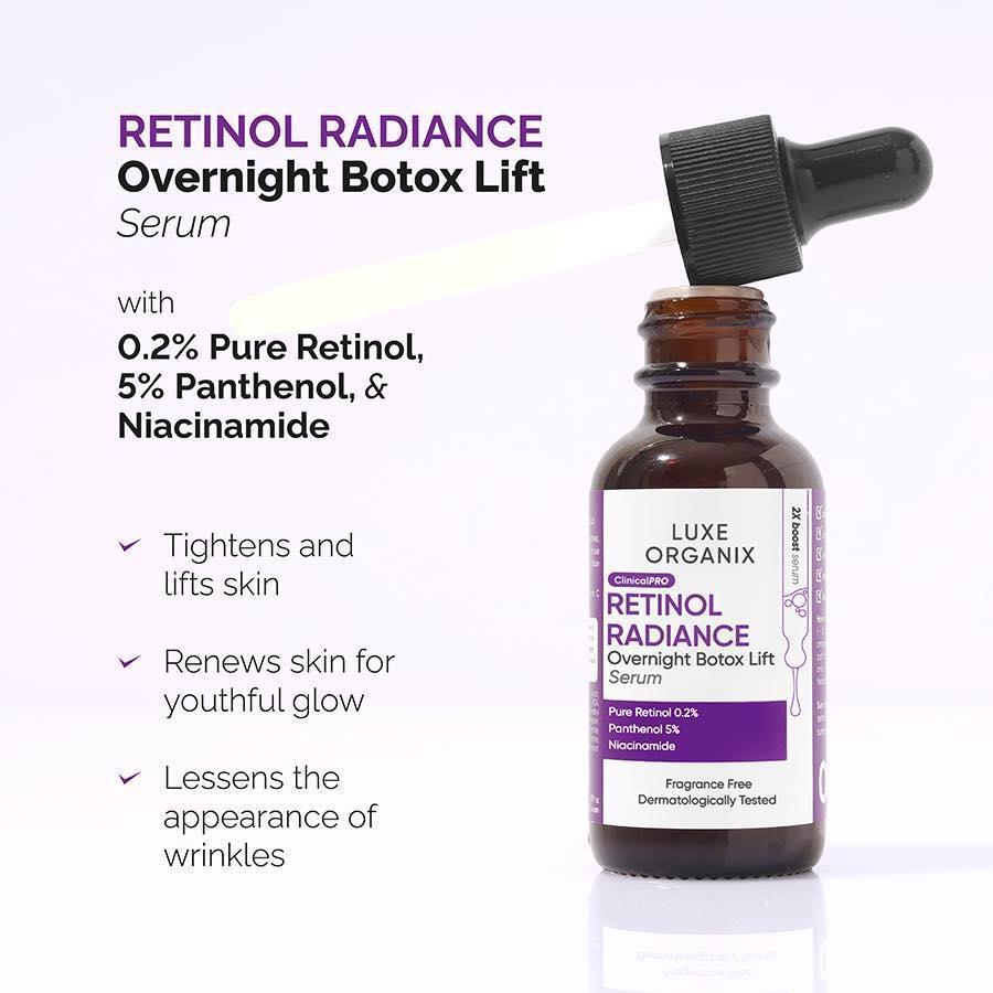 Luxe Organix Clinical Pro Retinol Radiance Serum 30ml - Astrid & Rose