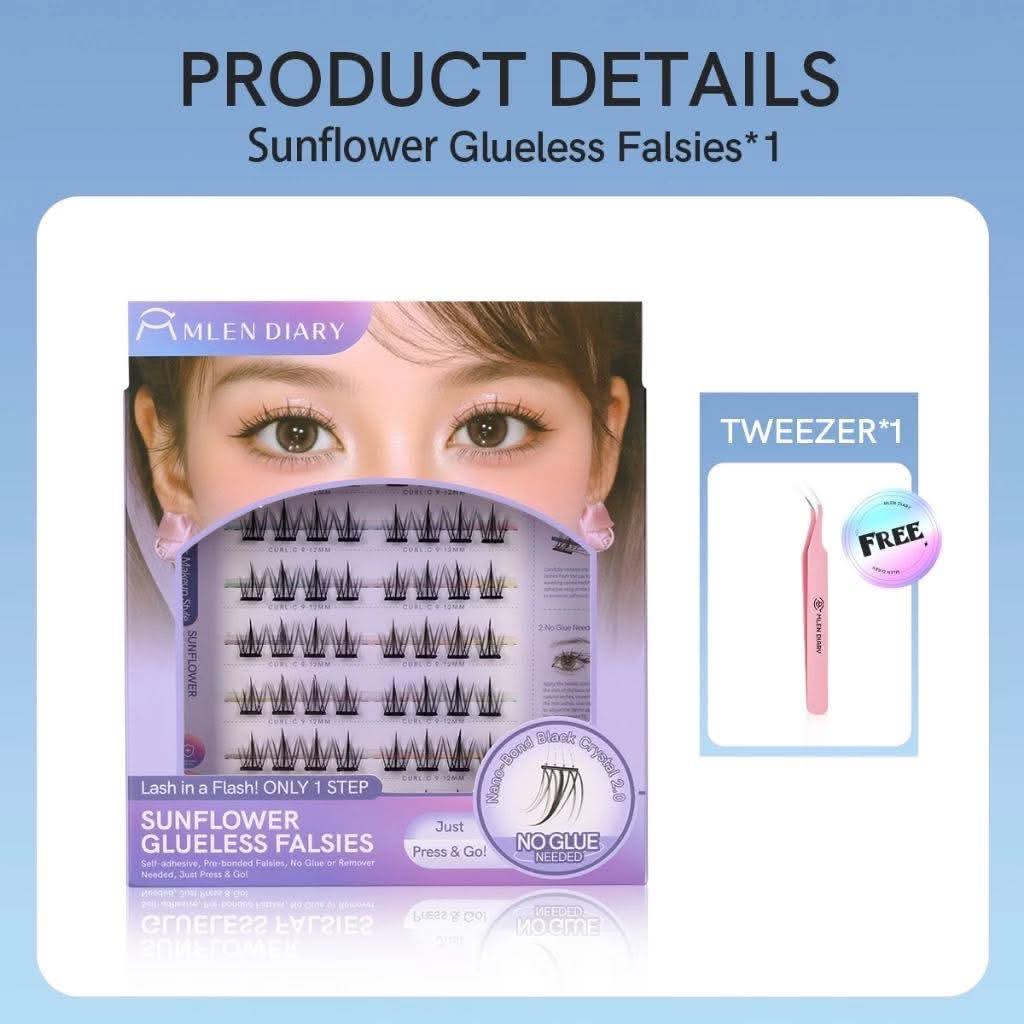 Mlen Diary Glue Free False Eyelashes - Astrid & Rose