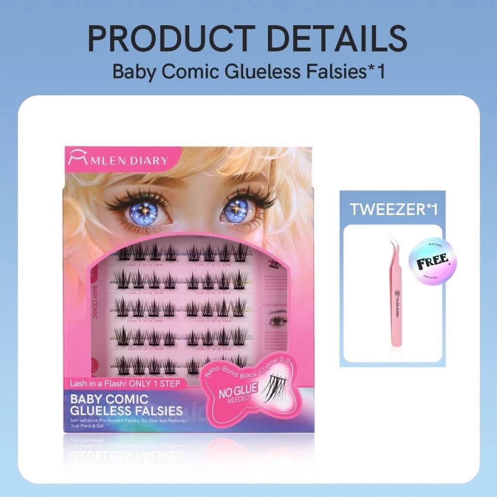 Mlen Diary Glue Free False Eyelashes - Astrid & Rose