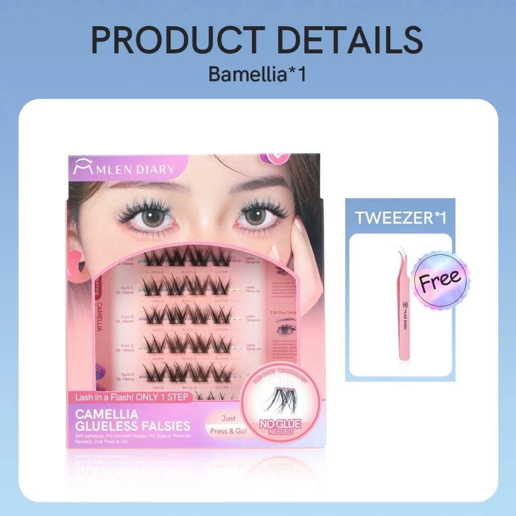 Mlen Diary Glue Free False Eyelashes - Astrid & Rose