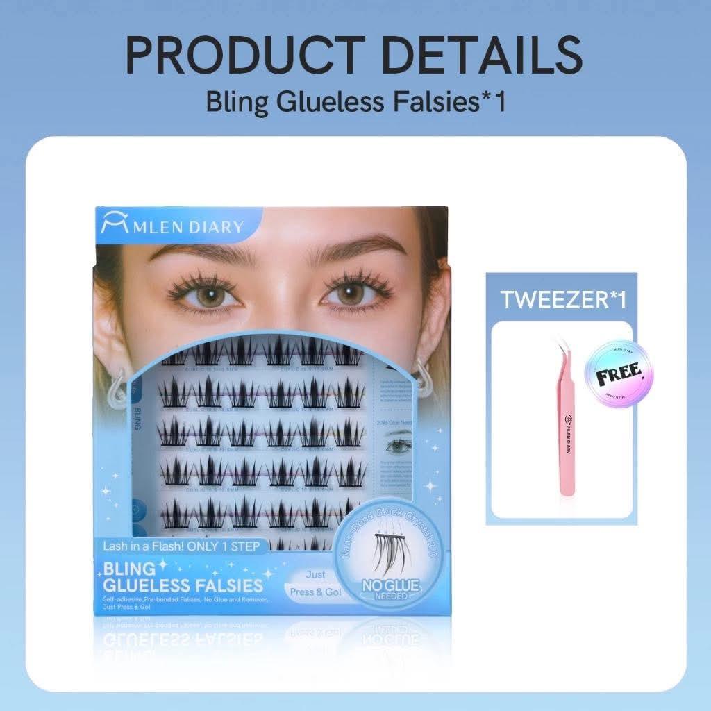 Mlen Diary Glue Free False Eyelashes - Astrid & Rose