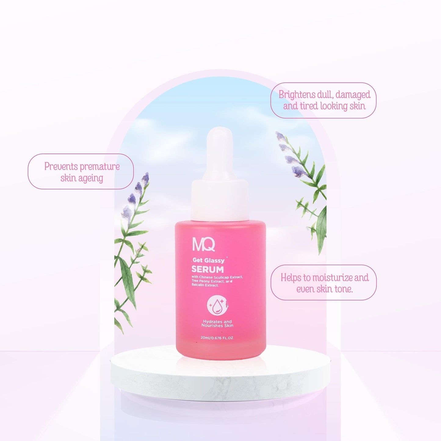 MQ Cosmetics Get Glassy Perfecting Serum 30ml - Astrid & Rose