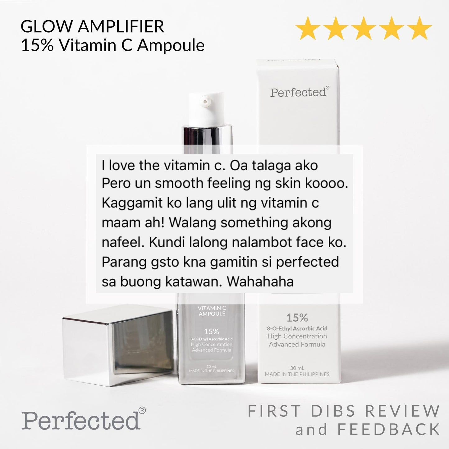 Perfected Glow Amplifier 15% Vitamin C Ampoule - Astrid & Rose