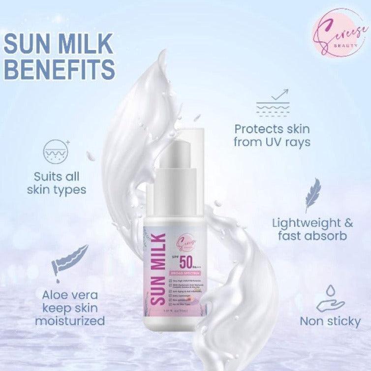 Sereese Beauty Sun Milk SPF50 - Astrid & Rose