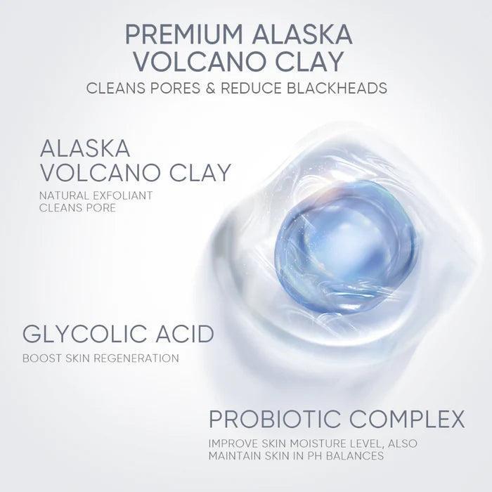 Skintific Alaska Volcano Reduce Blackheads Deep Pores Cleansing Clay Mask Stick 40g - Astrid & Rose