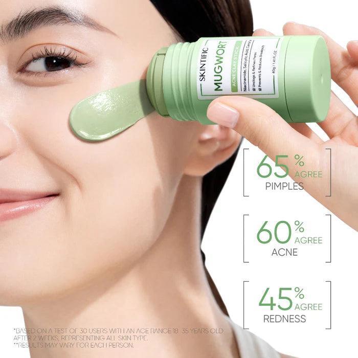 Skintific Mugwort Acne Clay Mask Stick 40g - Astrid & Rose