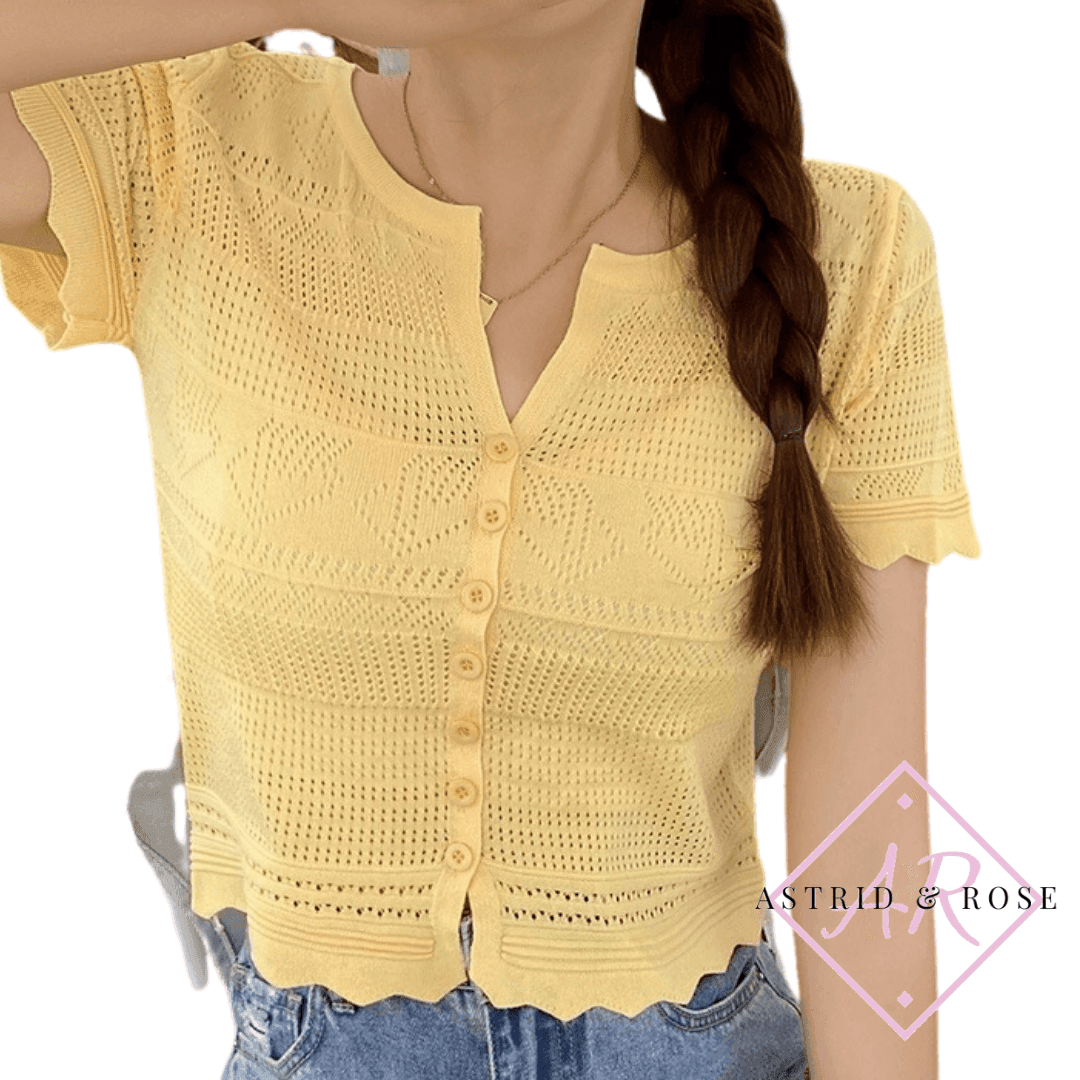 Top - Julia in Yellow - Astrid & Rose