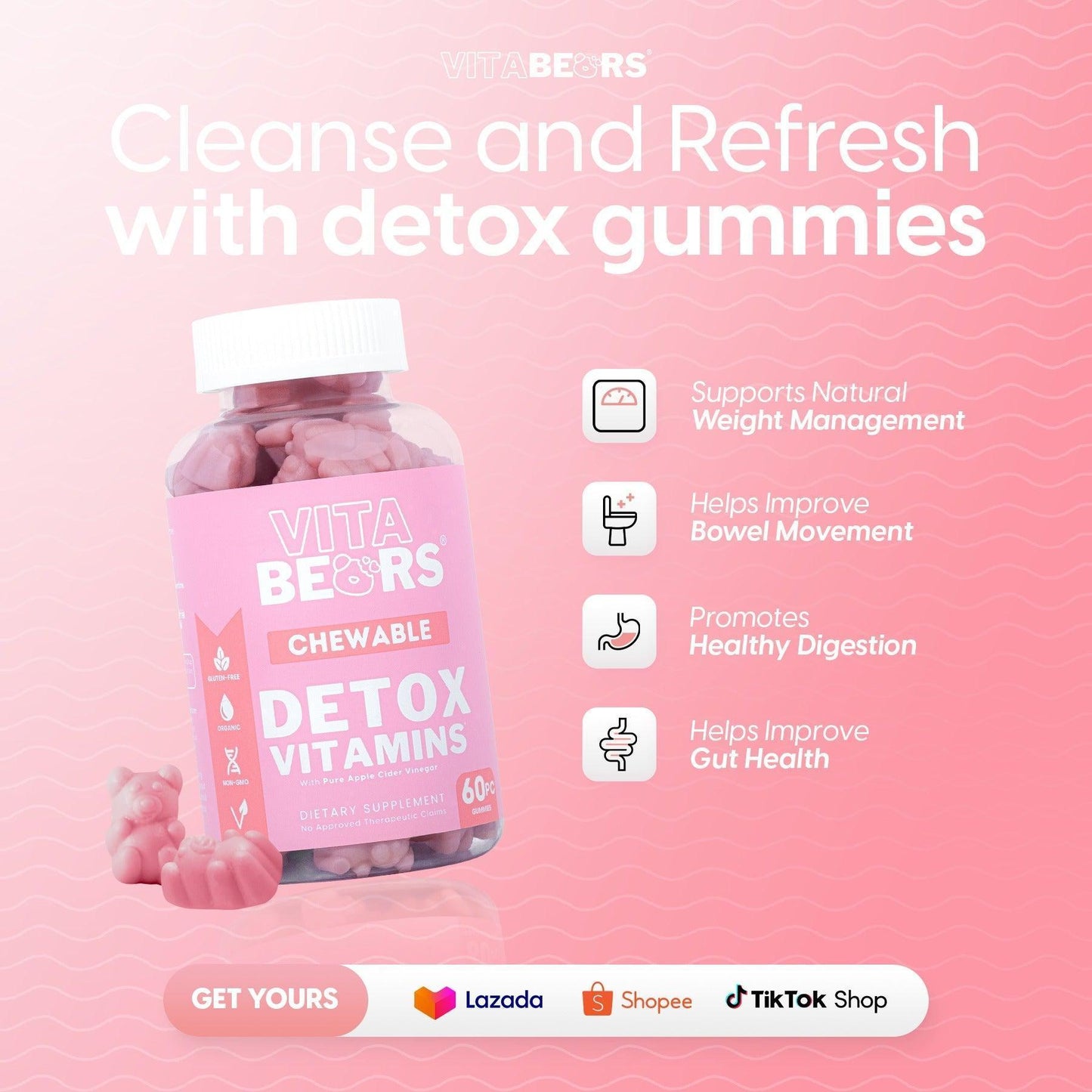 Vitabears Detox Vitamins - Astrid & Rose