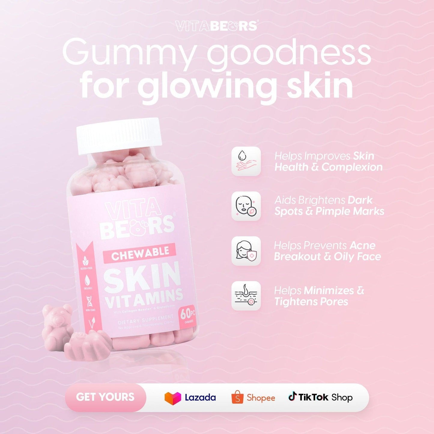 Vitabears Skin Vitamins - Astrid & Rose