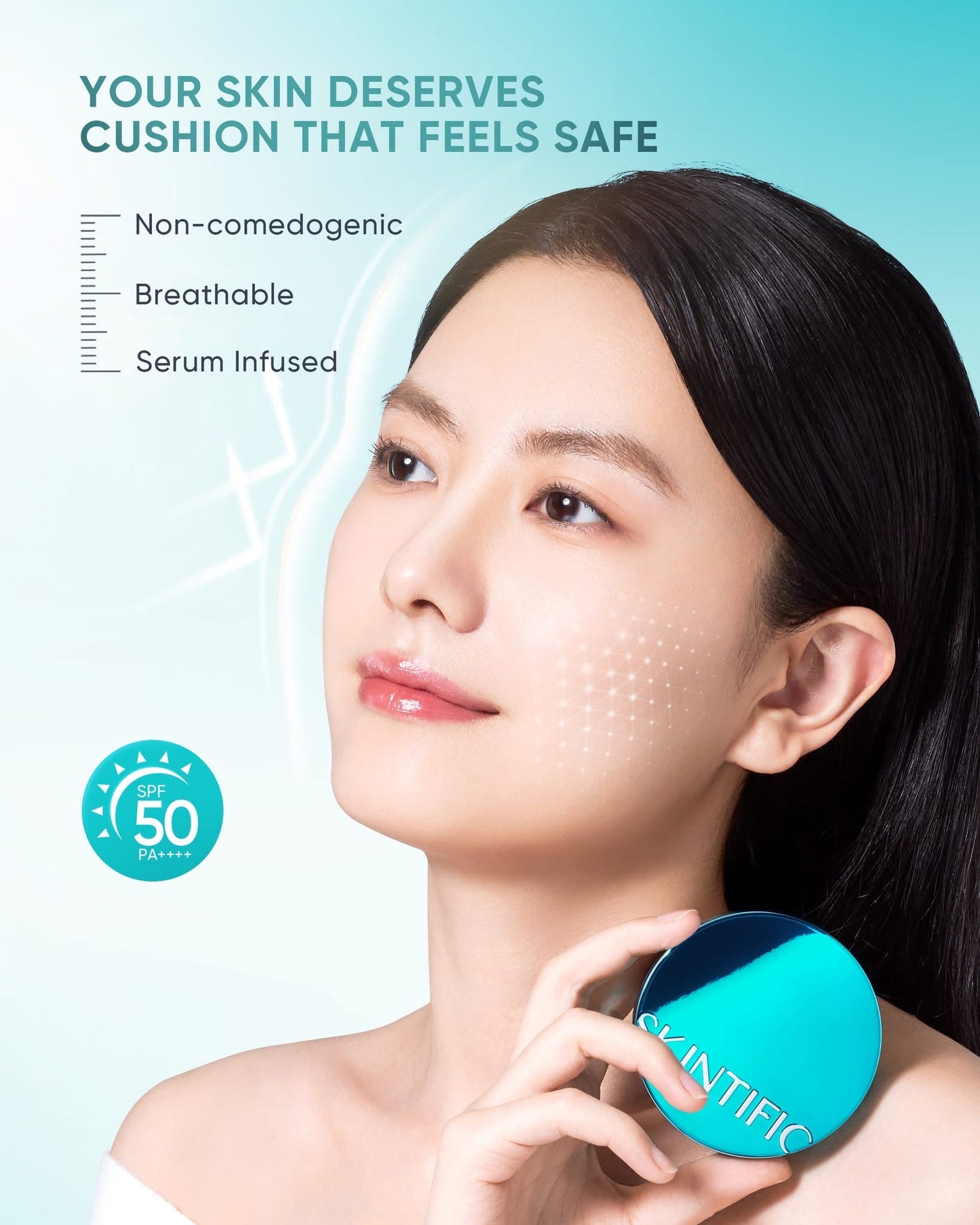 Skintific Perfect Stay Serum Matte Cushion