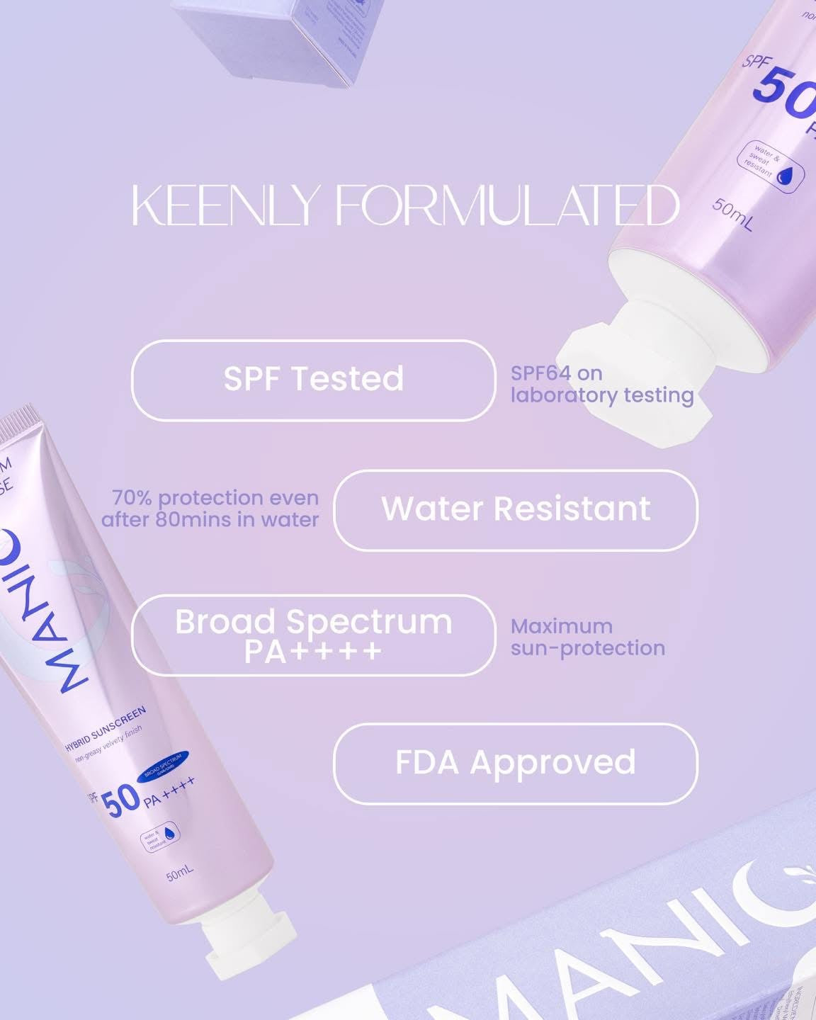 Manic Beauty Sunbeam Mousse Hybrid SPF50 PA++++ Sunscreen