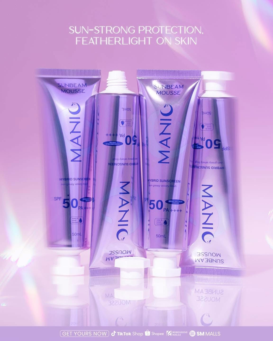 Manic Beauty Sunbeam Mousse Hybrid SPF50 PA++++ Sunscreen